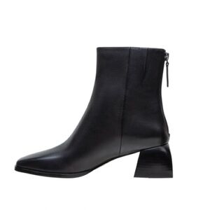Paolo Sage Flared Heel Booties